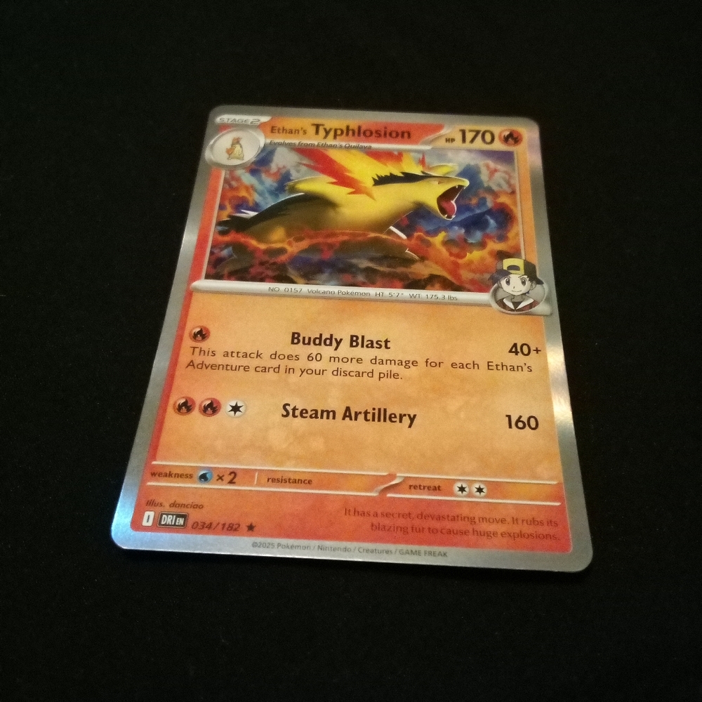 Pokemon Ethan's Typhlosion 034/182 Destined Rivals Rare Holo